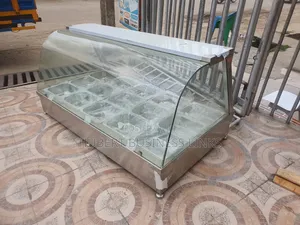 15bowl Food Warmer/Bain Marie Curved Glass