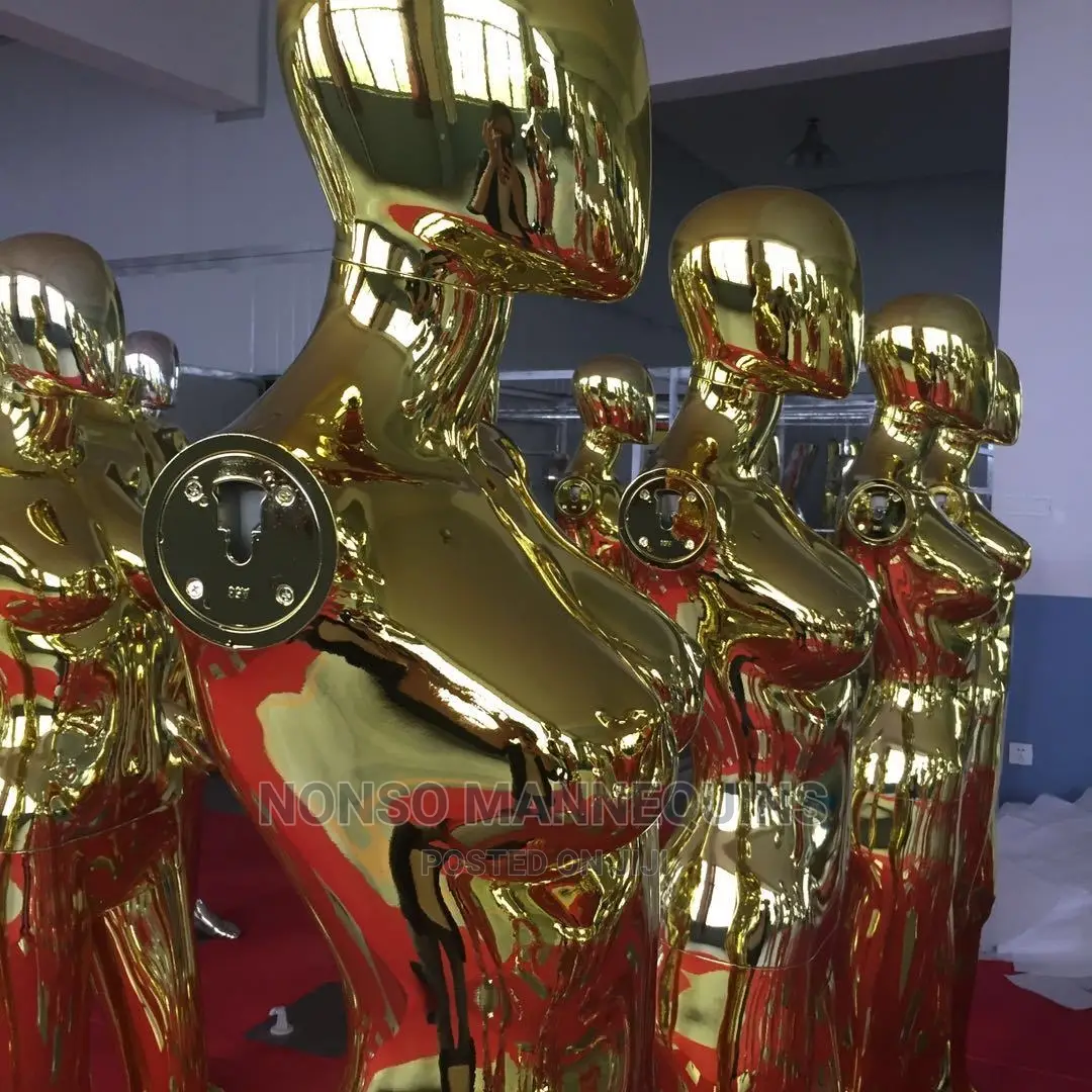 Female Gold Faceless Mannequin