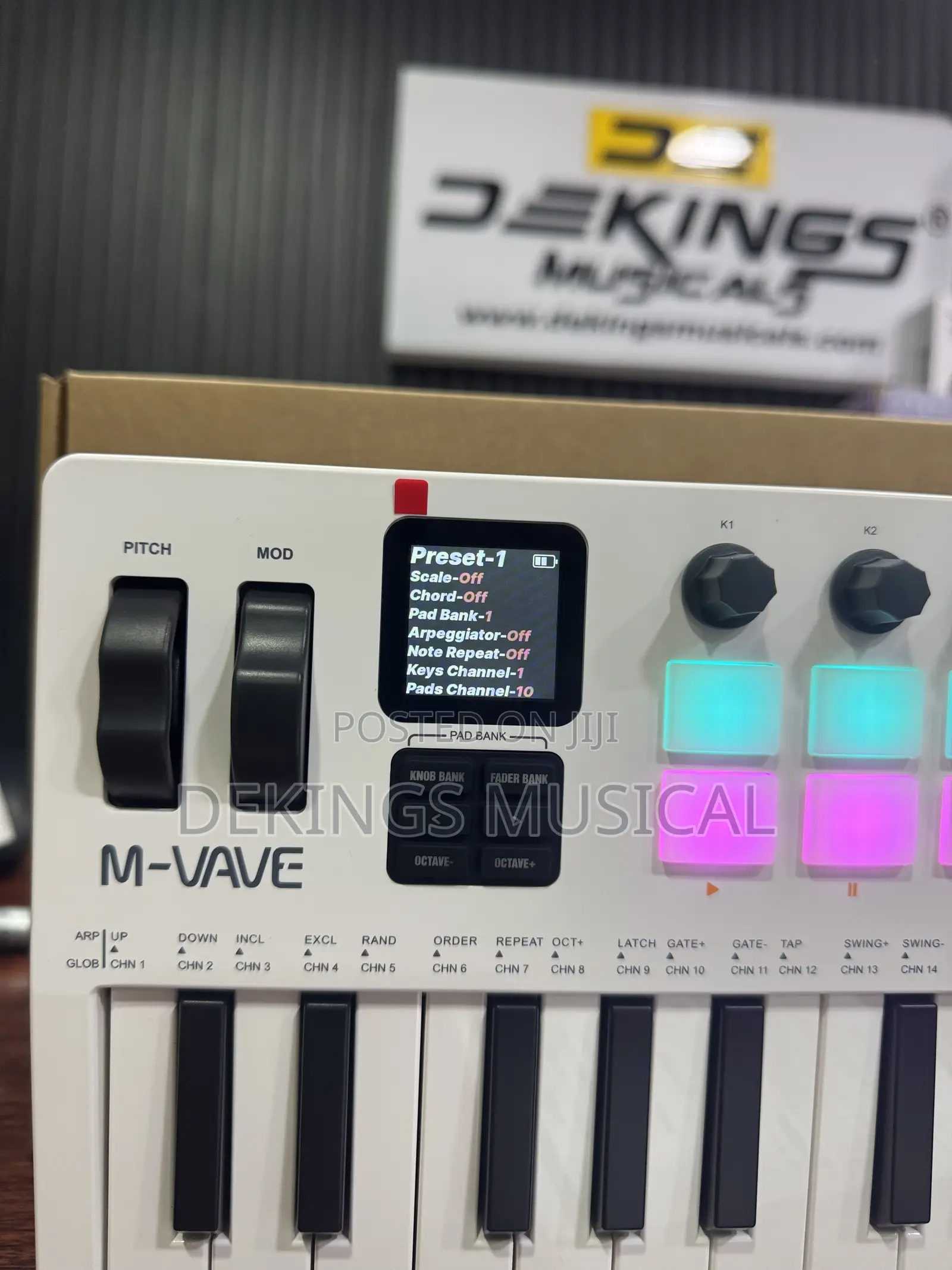 M-Vave Midi Keyboard Controller SMK-37 37 Key