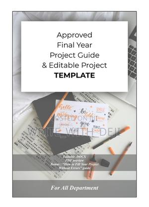 Final Year Project Template – Editable for All Departments) in Kubwa ...