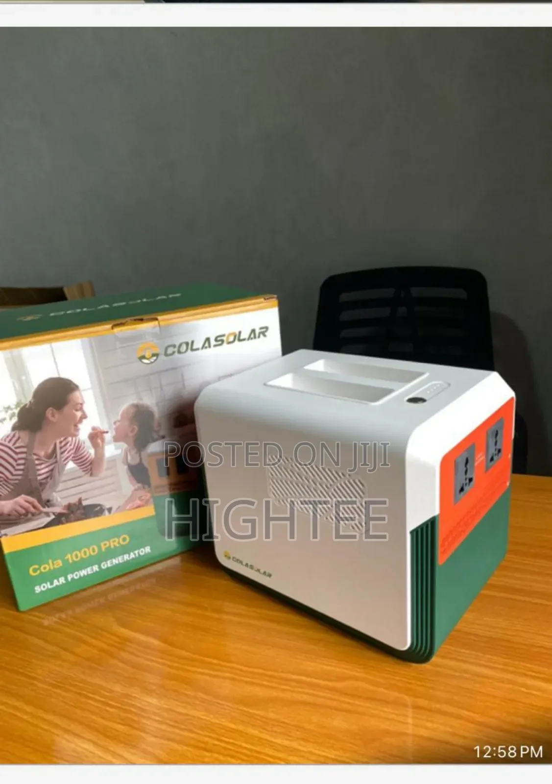 Cola Solar Generator 3.6 KWH