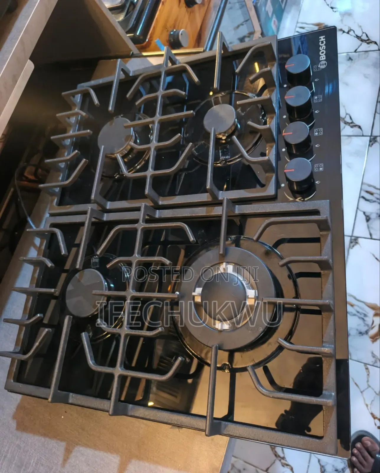 Original Bosch 60x60cm Built-in Luxury 4 Burners Automatic Gas Cooker