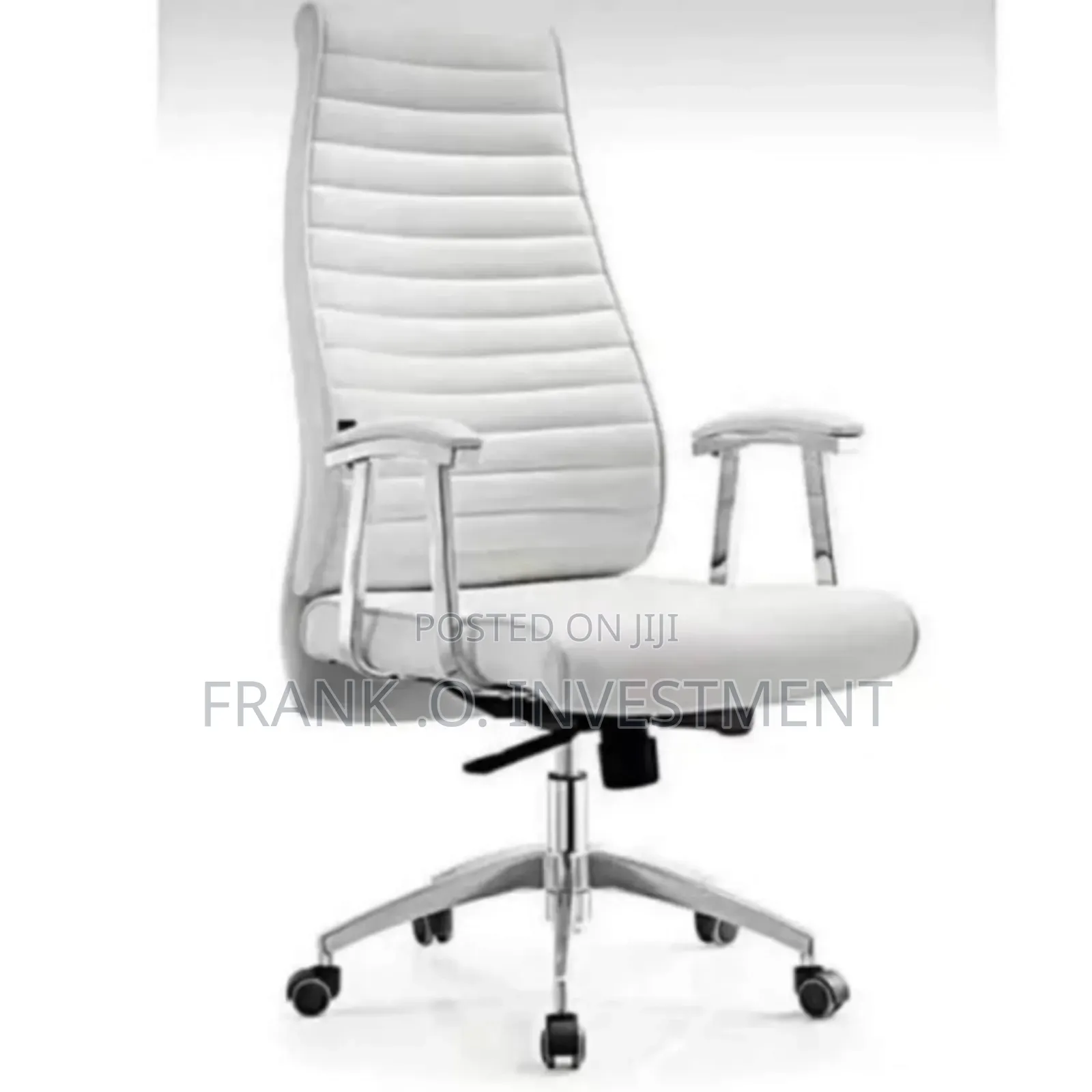 Executive Director Leather Chair - White