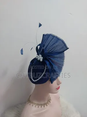 Royal Blue Abaca Facinator