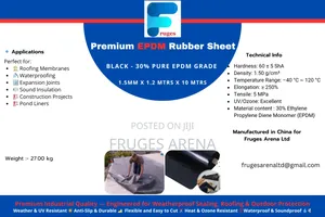 Black Epdm Rubber Sheet for Roofing Waterproofing (30%)