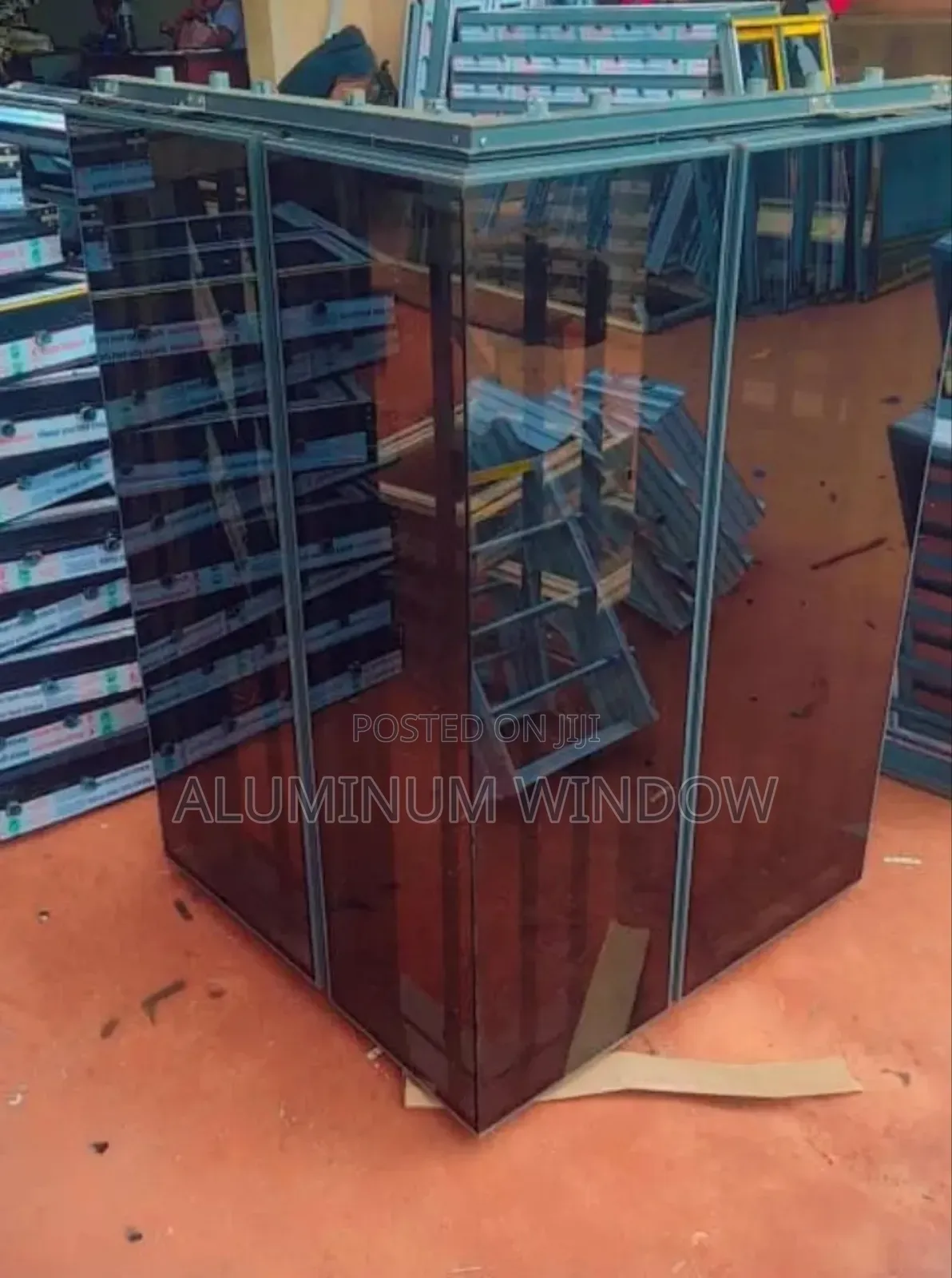 Frameless Structural Window With Pipe and Net