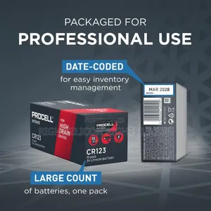 Usa 1x Duracell Procell Intense Cr123 3v Lithium Battery Pack Of 1