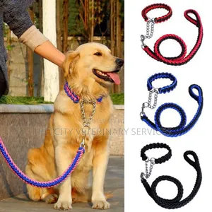 Braided Rope Dog Leash Collar Set (Also Available Without Collar)