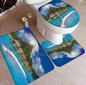 3in1 Toilet Mat Multi Colour