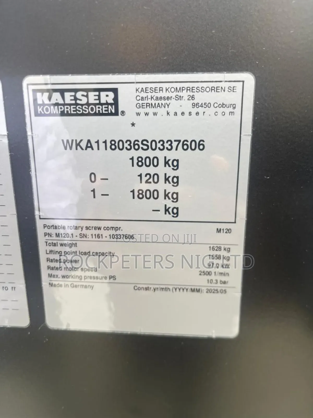 Kaesar M120 Mobile Air Compressor