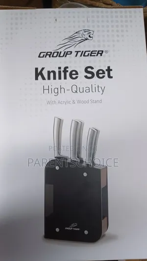 Group Tiger 5pcs Knives With Stand
