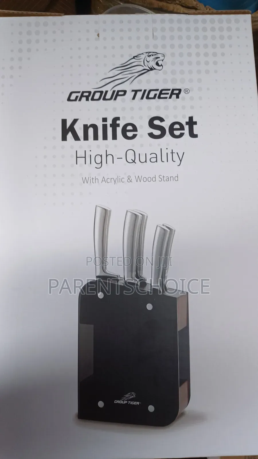 Group Tiger 5pcs Knives With Stand