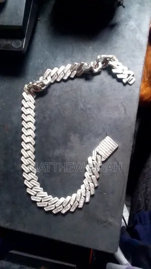 Cuban 20mm Cuban Chain Moissanite Diamond Stubbed Sterling Silver