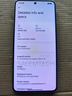 Xiaomi Redmi K80 256 GB Red