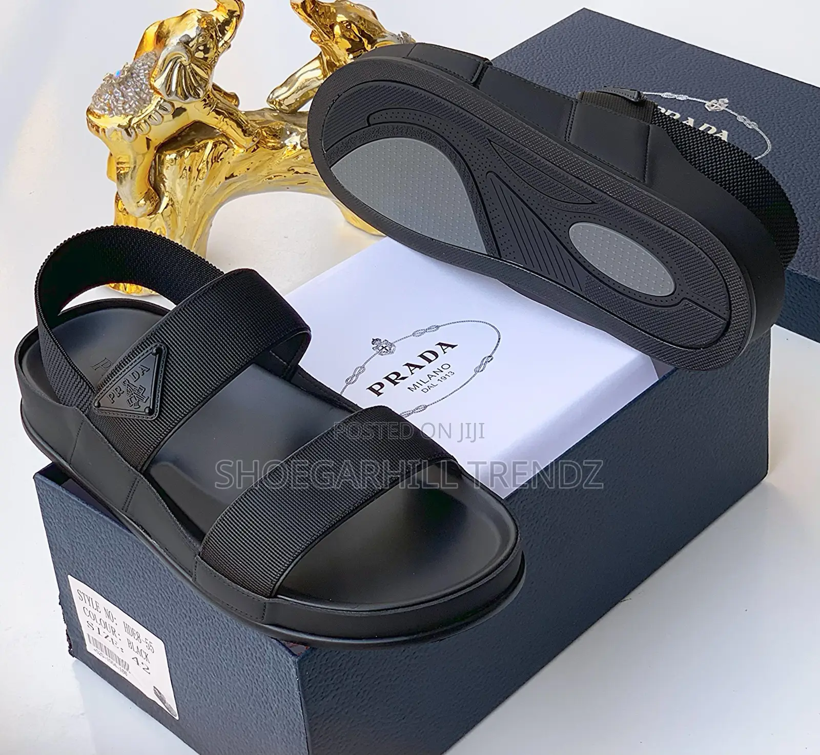 Men's Prada Palm Sandals