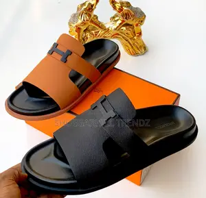 Men Hermes Palm Slippers