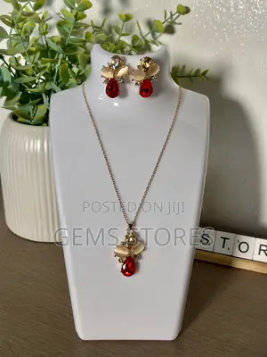 Classy Multi-Color Stone Set – Necklace + Earrings