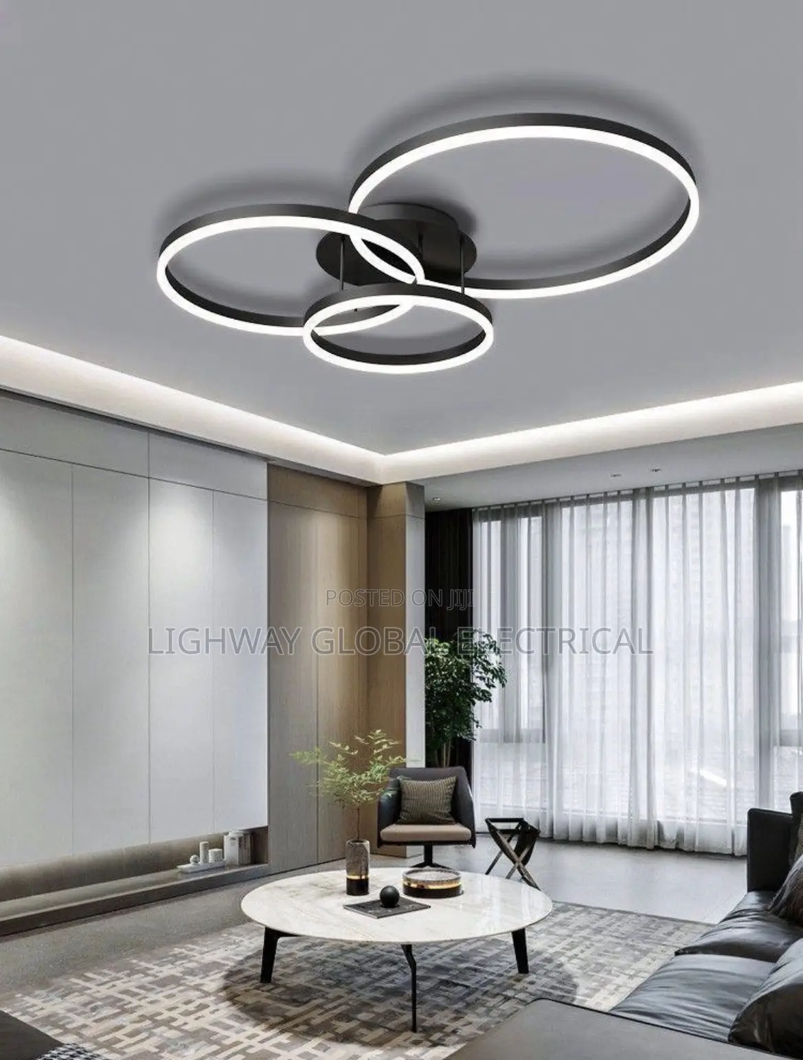 Modern Minimalism Round Ring Led Ceiling Lamp