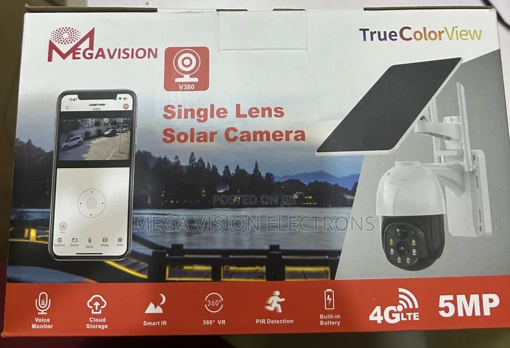 4g V380 Single Lens Solar Camera