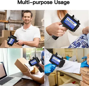 Handheld Inkjet Printer. Coding Machine Expiry Date Time Barcode Logo