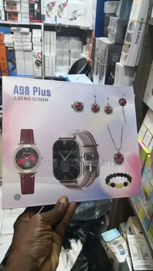 A98 Plus 6-in-1 Smartwatch Jewelry Gift Set