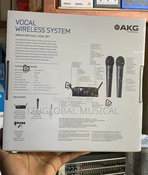Akg Wms40 Mini Dual Vocal Set for House of Worship Hotel and Bands