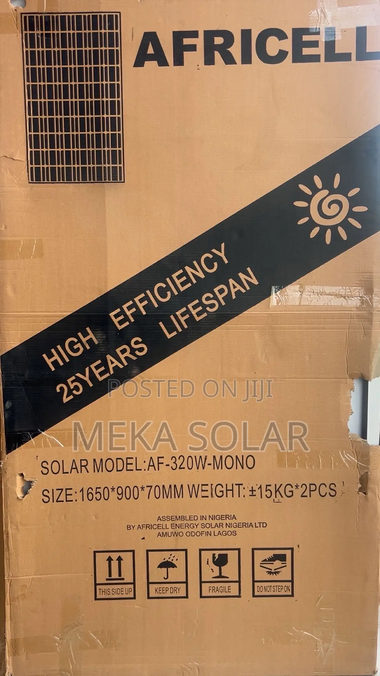 Africell 320 Mono-Crystalline Solar Panel