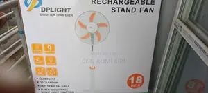 Delight Rechargeable 18-Inch Standing Fan Screendispla. Ac/Dc