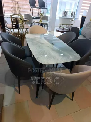 High Quality Dinning Table and 6 Leather Chairs