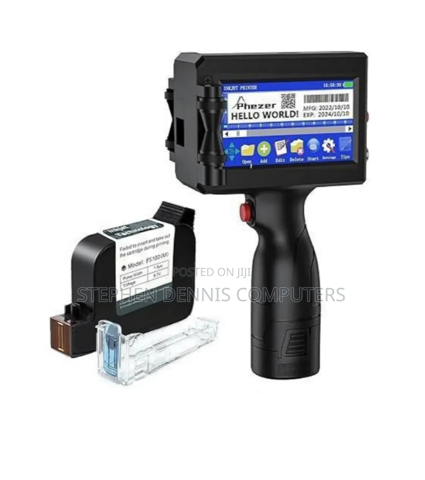 Handheld Inkjet Printer for Flat Surface