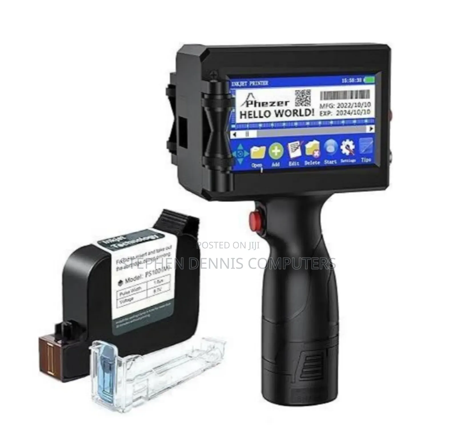 Handheld Inkjet Printer for Flat Surface