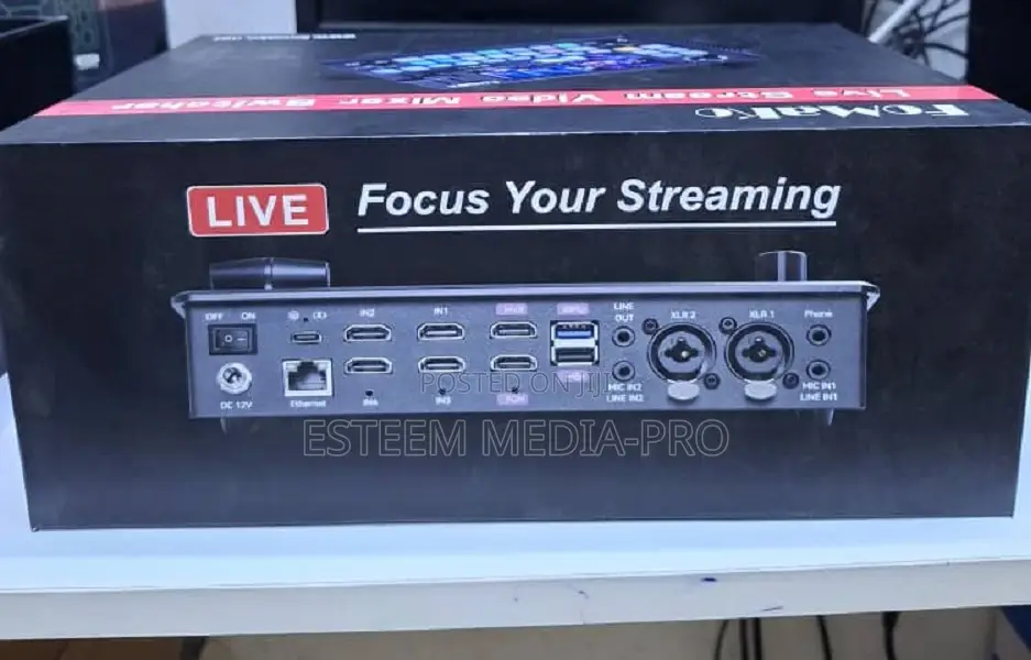 Fomako (Kc601 Pro Black) Video Mixer Switcher