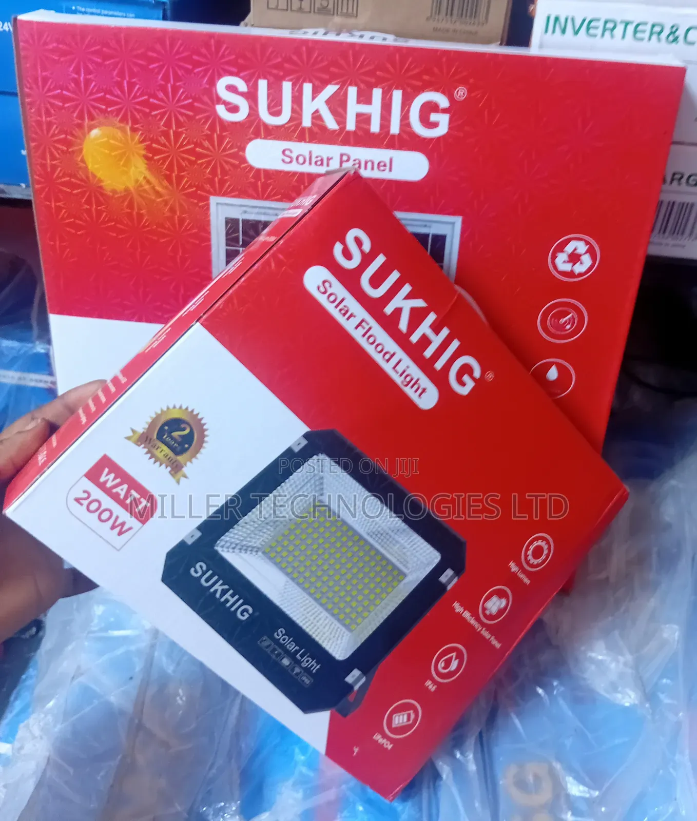 Sukhig Flood Light With Panel 200w