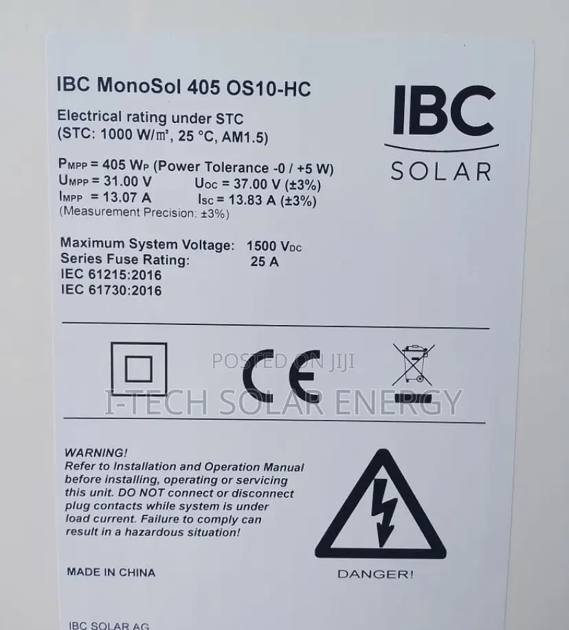 400watts Ibc Solar Panels