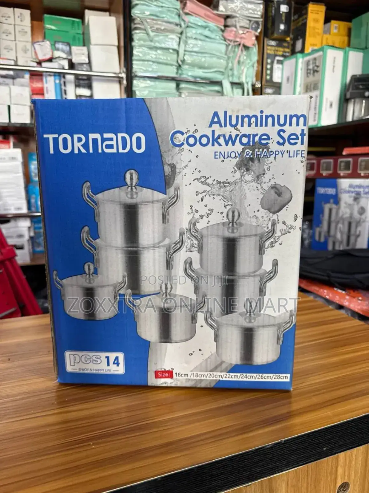 Tornado 14pcs Aluminium Cookware Set