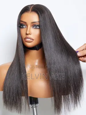 Quality Human Hair Straight 4x4 Lace Closure Silky Wig for Women