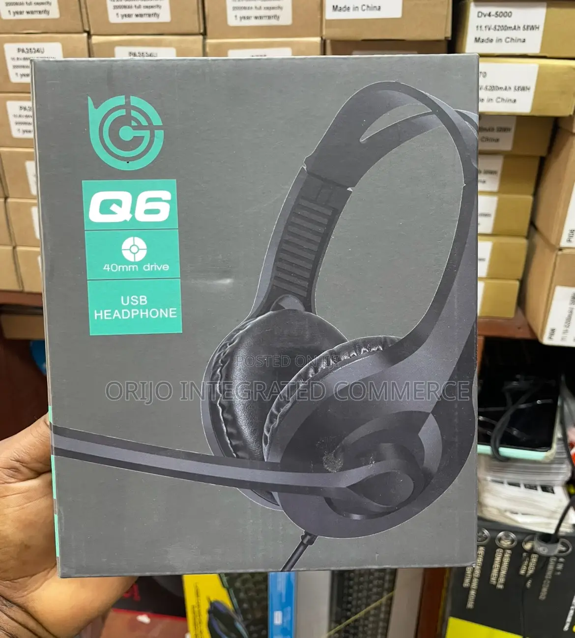 Q6 Usb Headphone| Headset With Microphone for Pc