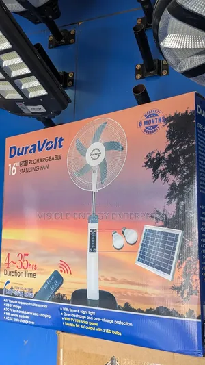 Duravolt 16-Inch 3-in-1 Rechargeable Standing Fan
