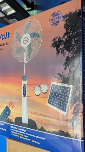 Duravolt 16-Inch 3-in-1 Rechargeable Standing Fan