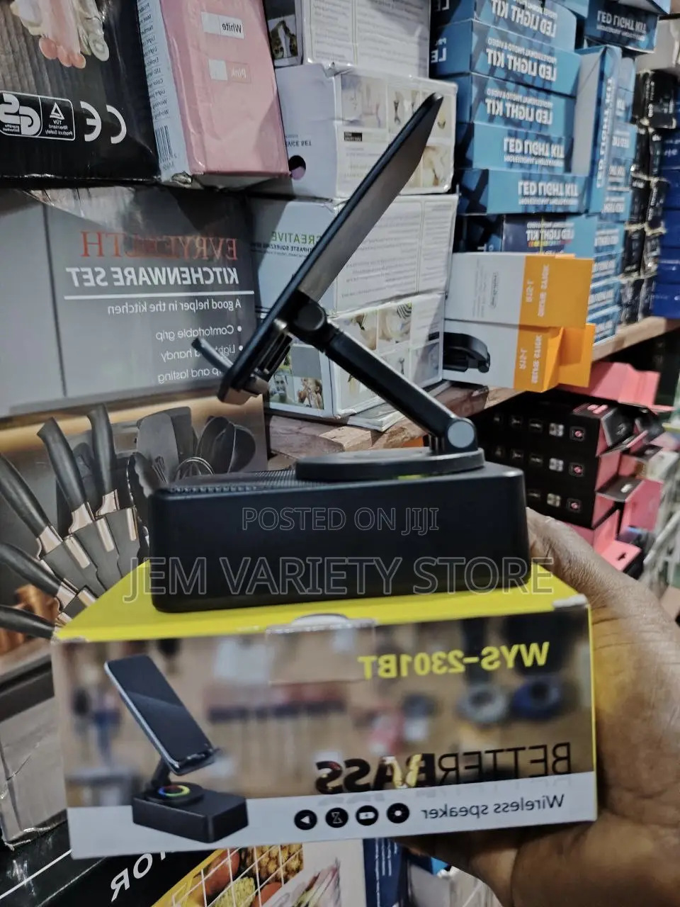 Phone Holder With Bluetooth Speaker
