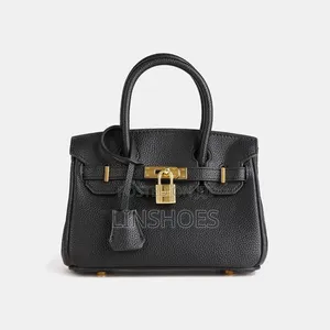 Luxury Pure Lather Crossbody Handbag for Ladies Meduim Size
