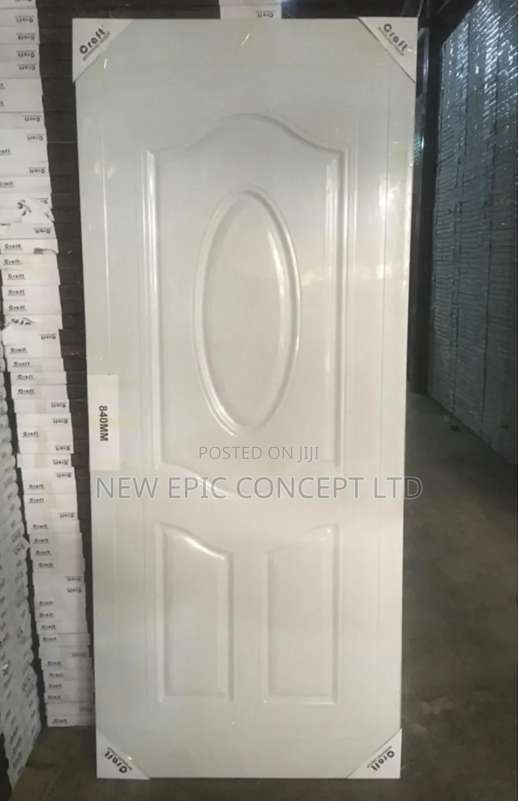 American Panel Room Door With Frame And Complete Accessories