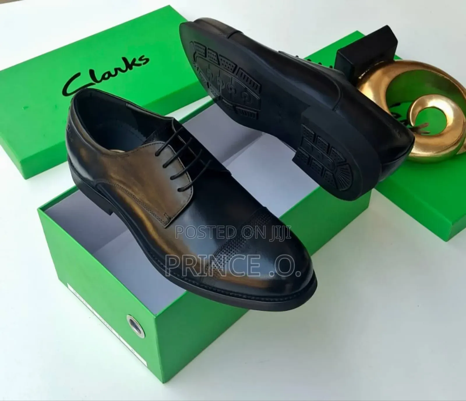 Black Designed Clarks Shoes