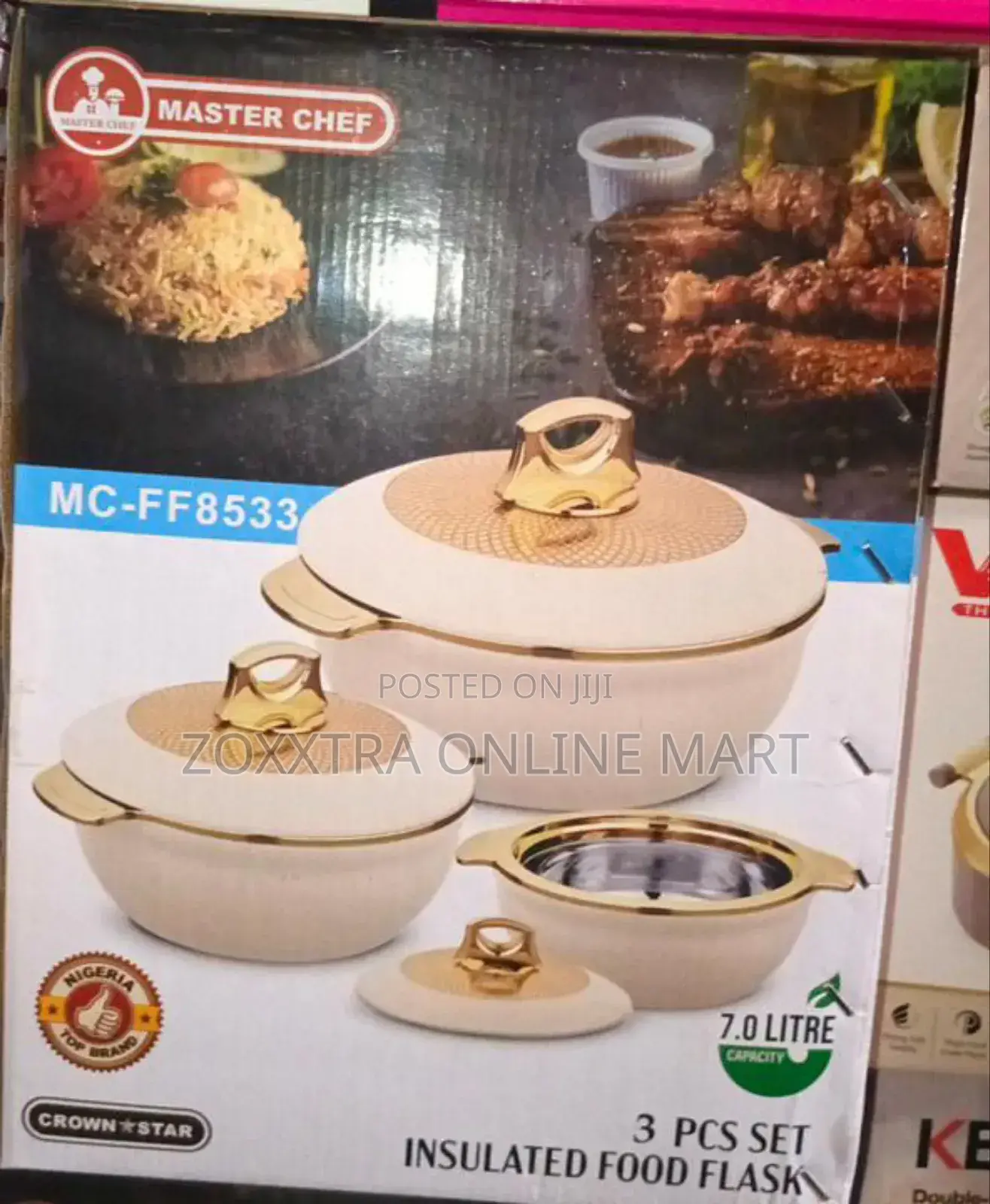 Master Chef 3pcs Set Insulated Food Flask
