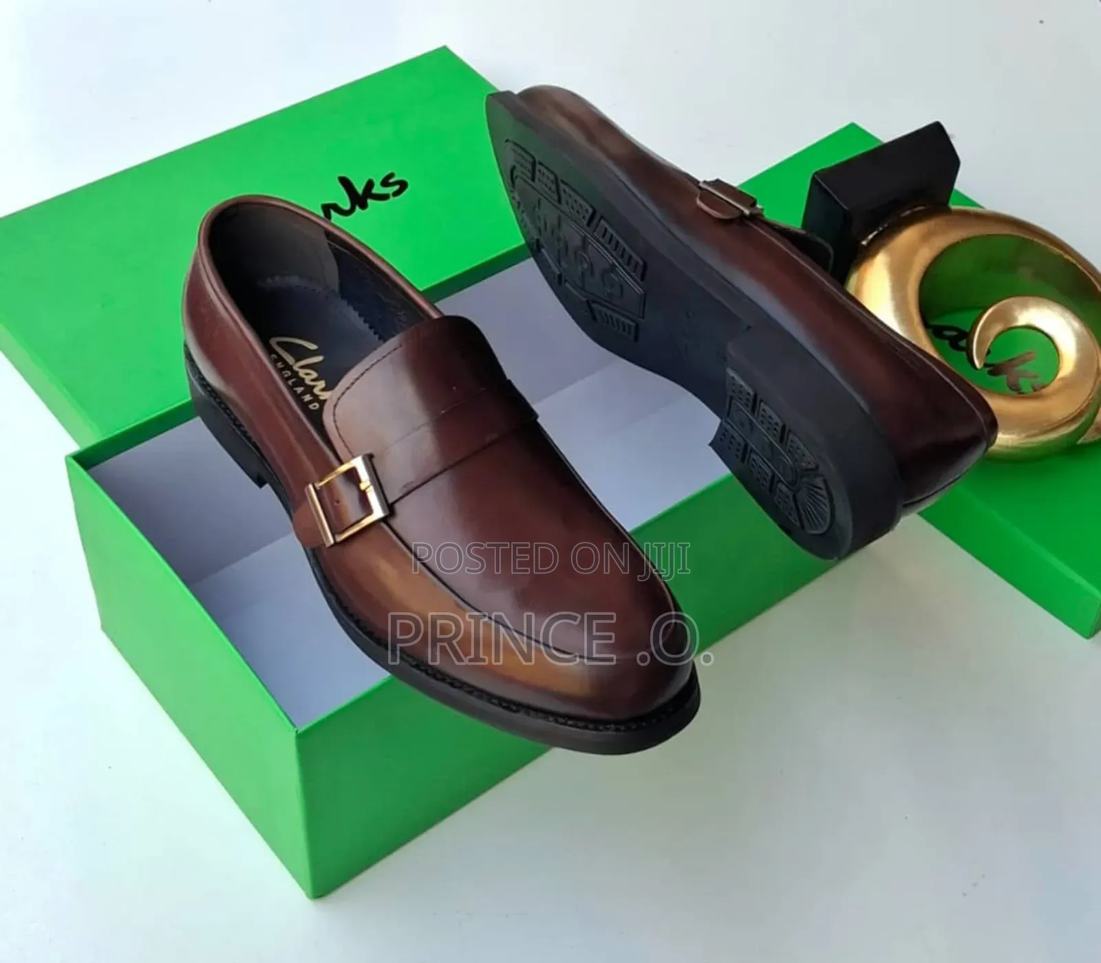 Brown and Black Clarks