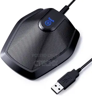Conference Usb Microphone, Omnidirectional Condenser Pc Mic for Video
