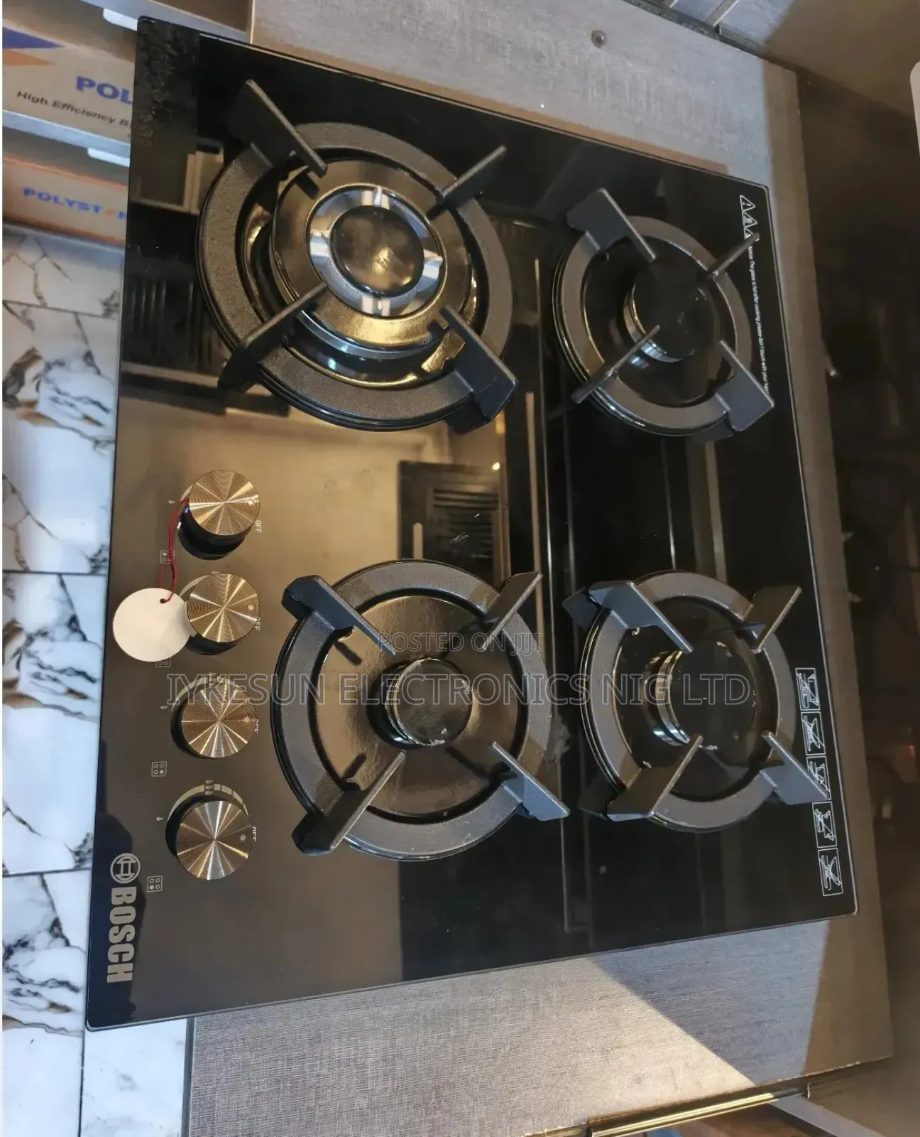 Original Bosch Built-in Luxury 60cm 4 Face Gas Burners Automatic