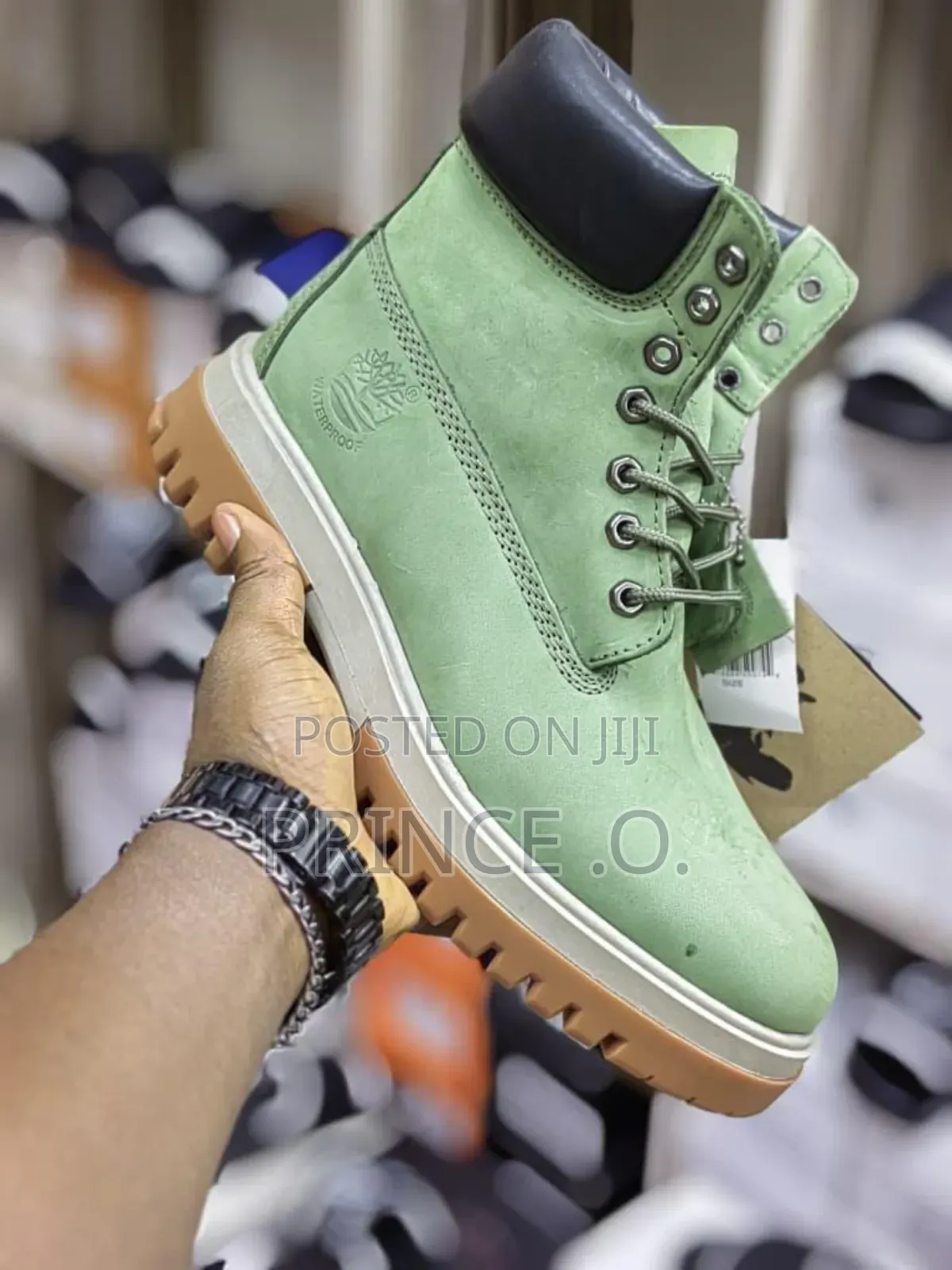 Patterned Sole Timberland Leather Boot