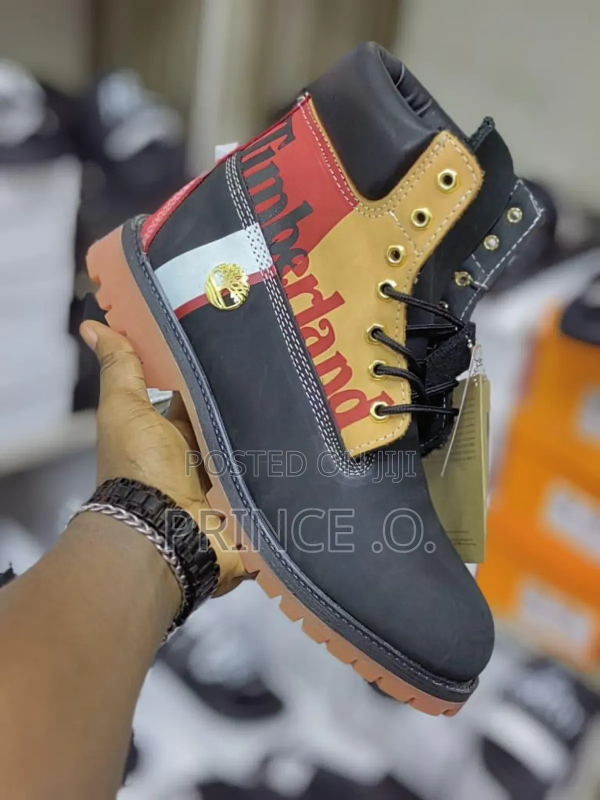 Painted Leather Timberland Boot