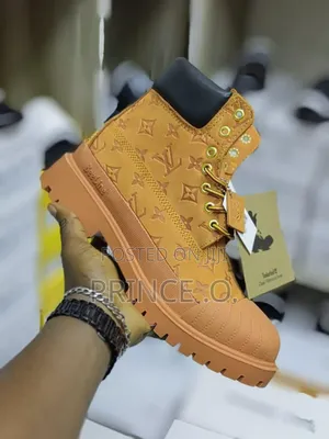 Louis Vuitton Leather Timberland Boots